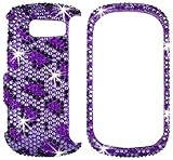 Talon 14918 Full Diamond Bling Phone Shell for LG VN530 Octane (Leopard-Pur ....