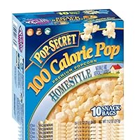 Pop Secret Snack Size 100 Calorie Homestyle, Microwavable Popcorn, 10-Count, 11.2-Ounce Box (Pack of 3)