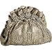 Letty Designs Metallic Pleat Clutch Gold