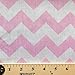 Big Chevron Pink Poly Cotton 60 Inch Fabric By the Yard (F.E.)