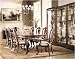 Kitchen & Housewares : American Drew 132-636/637/760 Grand Revival Russet Leg Dining Table Set