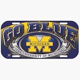NCAA Michigan Wolverines High Definition License Plate **