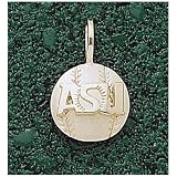 LogoArt Arizona State Sun Devils 10K Gold Baseball Pendant