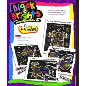 Black & Brights Coloring Activity Kit