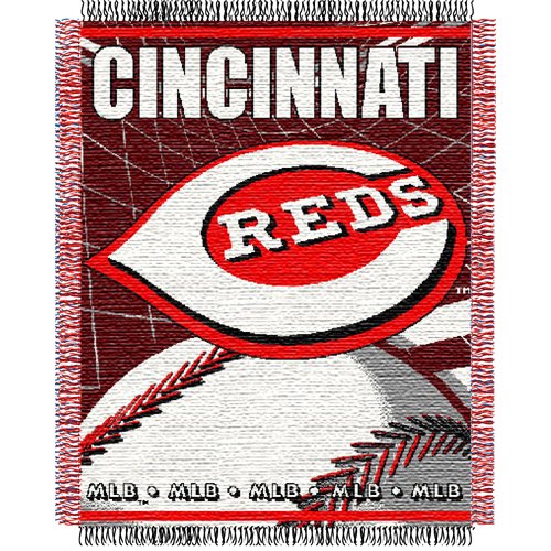 Cincinnati Reds MLB Triple Woven Jacquard Throw (MLB Series) (48x60