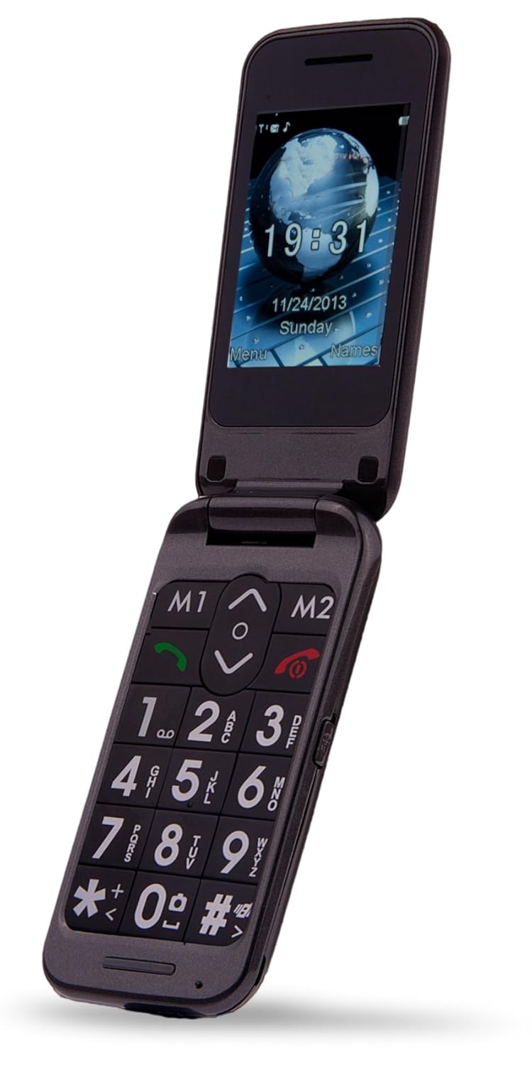 TTfone TT30 Big Button Flip Mobile Phone Folding Easy Unlocked Dual 2 Twin Sim