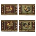 Mediterranean Roosters Place Mats Set of 4