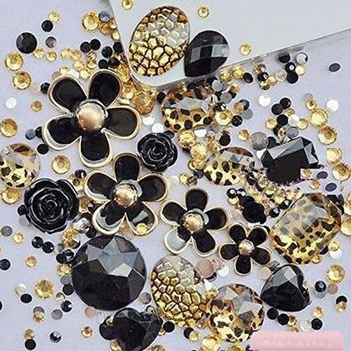 MINI KITTY DIY 3D Bling Yellow Black Leopard black flower Cell Phone Case Resin Flat back Kawaii Cabochons Deco Kit / Set ,cellphone diy Valentine's Day Lovers Easter best unique creative cool gift , for iphone 4 4S ,iphone 5 5c 5G,for iphone 6 iphone 6 plus for samsung note 4 samsung s5 mini s5 i9600 for samsung galaxy s3 i9300 ,for samsung galaxy s4 i9500 for sony/htc/nokia etc