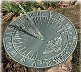 Cast Iron Wings of Time Sundial