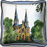 Villanova Univ Chapel Pillow - 17 x 17 Pillow - Villanova Wildcats