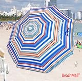 Deluxe 6 ft Tommy Bahama Beach Umbrella UPF 100+ Umbrella Color: Stripe E