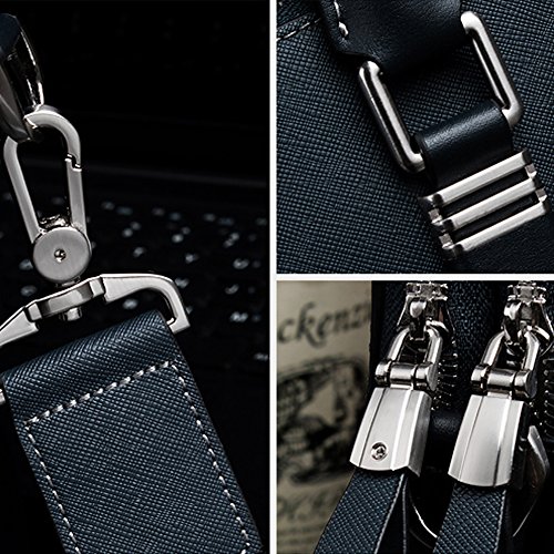 BOSTANTEN Leather Lawyers Briefcase Handbags Shoulder Laptop Business Bag for Men All Travel Bag