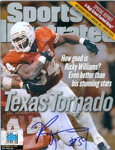 Ricky Williams autographed Sports Illustrated Magazine (Texas)