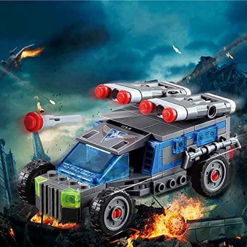 Kazi Building Block Red Alert 3 Multigunner IFV USA 81011 152pcs Compatible with Sluban