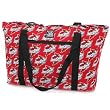 ISU Cyclones Tote Bag Deluxe Iowa State University with COTTON FABRIC Surface and WATERPROOF LINING