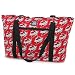 ISU Cyclones Tote Bag Deluxe Iowa State University with COTTON FABRIC Surface and WATERPROOF LINING