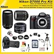 Nikon D7000 16.2MP DX-Format CMOS Digital SLR with 3.0-Inch LCD with Nikon 18-55mm VR AF-S DX Nikkor Autofocus Lens & Nikon 70-300mm G Zoom NIKKOR Lens & Nikon Normal AF Nikkor 50mm f/1.8D with SSE Pro Series 32GB Accessory Package: Including 3 Extra Lenses, 32GB SDHC Card, Backpack, Tripod and much much more...