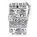 Tradekmk Totem Elephant Pattern PU Leather Slim Fit Folio Magnet Wrist Strap Wallet Stand Case Cover for Galaxy S3 Bundle with Stylus, Screen Protector & Cleaning Cloth