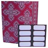Vera Bradley Frankly Scarlet Pocket Folders