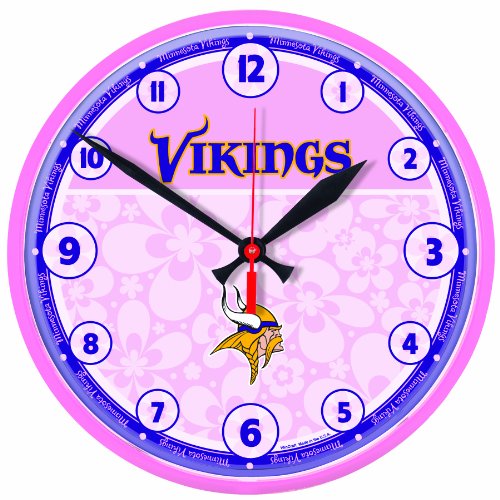 NFL Minnesota Vikings Round Clock 