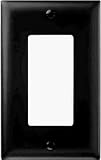 1G 1Deco BLK Wall Plate