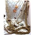 Deko Fischernetz 200x150cm braun mit Schwimmerleine