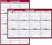 AT-A-GLANCE PM2628 Erasable Vertical/Horizontal Wall Planner, 24 x 36, Blue/Red, 2016