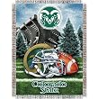 Colorado State Rams NCAA Woven Tapestry Throw (Home Field Advantage) (48x60")"