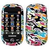 Fincibo (TM) Rainbow Camouflage Texture Faceplate Hard Plastic Protector Sn ....