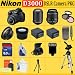 Nikon D3000 SLR Digital Camera with 3-inch LCD (Includes Manufacturer's Supplied Accessories) with 18-55mm + 55-200mm Vr Lens + Huge Accessories Package Including Wide Angle Macro Lens + 2x Telephoto + 3 Pc Filter KIT + 8gb Sdhc Memory Card + 2x Extended Life Batteries + Carrying Case + Tripod & Much More !!