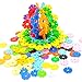 AWESOME Flakes 300 Discs Building Set Engineering Toy - Promotes Fine Motor Skills Development - Therapy Tools | STEM Challenges | KIDS SAFE Material! Lab Test Approved!