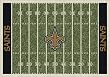 New Orleans Saints 3' 10" x 5' 4" NFL Home Field Area Rug