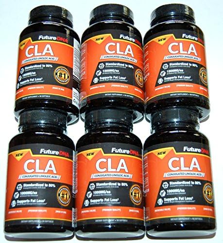 6-Pack Future DNA CLA 1000 MG High Potency Healthy Weight Management Supplement, 540 Count