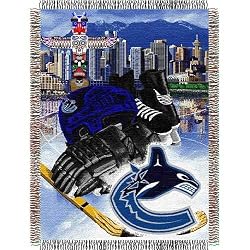 Vancouver Canucks NHL Woven Tapestry Throw Blanket (48"x60")