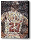 Framed Michael Jordan Home Jersey Card Mosaic 9x11 Inch Limited Edition with COA