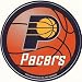 INDIANA PACERS 5 INCH ROUND DECAL.