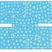 Tinksky Nail Art Stickers Christmas Snow Nail Art Stickers Decals Decoration Snowflake Design,Pack of 5