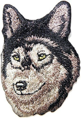 2.5" x 3.75" German Shepherd Fox Dog Wolf Wild Animal Patch Sew Iron on Embroidered Applique Badge Custom Gift