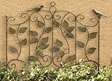 Decorative Bird Metal Fence Border and Trellis (set of 2)