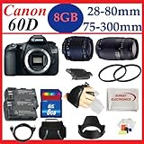 Canon EOS 60D 18 MP CMOS Digital SLR Camera with Tamron 28-80mm f/3.5-5.6 A ....