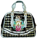 ED Hardy Christian Audigier Large Studded Handbag Purse Reviewed