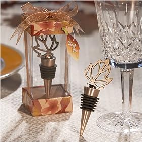 Wine Bottle Stopper Autumn Theme (14 per order) Wedding Favors