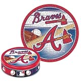 Wincraft Atlanta Braves Round Puzzle Tin