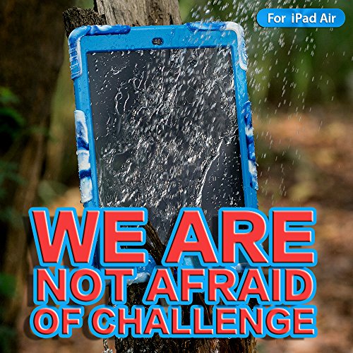 Amazon.com: Aceguarder New Design Ipad Air 5 Waterproof Shockproof Snowproof Dirtproof Super Protection Cover Case with Stand for Kids Outdoor Sports Travel Adventure Gifts Carabiner+whistle+capacitor Pen Handwriting (Aceguarder Brand) (Yellow-Black): Cell Phones & Accessories