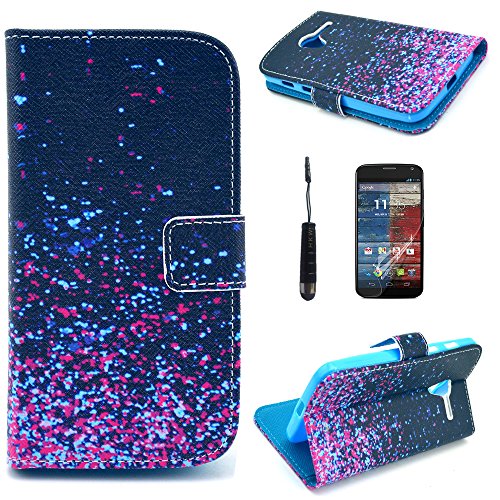 Moto X Case(1st Gen Only),Moto X Phone Case, Motorola Moto X Leather Case,Motorola Moto X Wallet Case,Motorola Moto X Flip Case, HKW Premium PU Leather Stand Wallet Type Magnet Design Flip Case Cover for Motorola Moto X Google Phone Cases Cover, Send