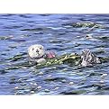 Outdoor Art - Sea Otter by James Harris (22x30")