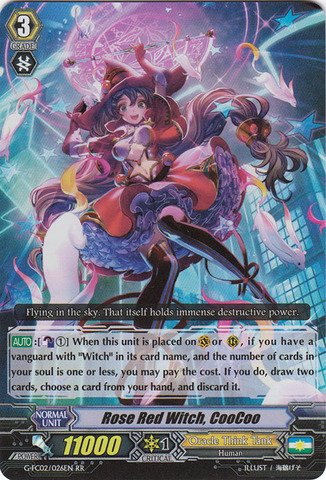 Cardfight!! Vanguard TCG - Rose Red Witch, CooCoo (G-FC02/026EN) - Fighter's Collection 2015 Winter
