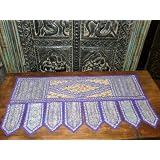 Indigo Beads Sari Toran Wall Tapestry Topper Valance Free Shipp
