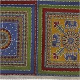 Home Decor Double Layered Embroidered Cotton Bedspreads India Block Print Size Twin (bcov467)