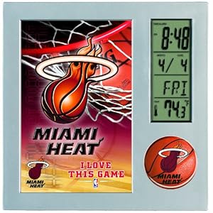 NBA Miami Heat Digital Desk Clock